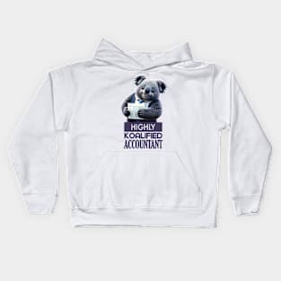 Just a Highly Koalified Accountant Koala 4 Kids Hoodie